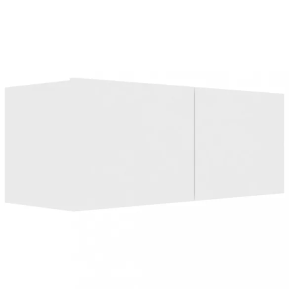 2 részes fehér szerelt fa TV-szekrényszett