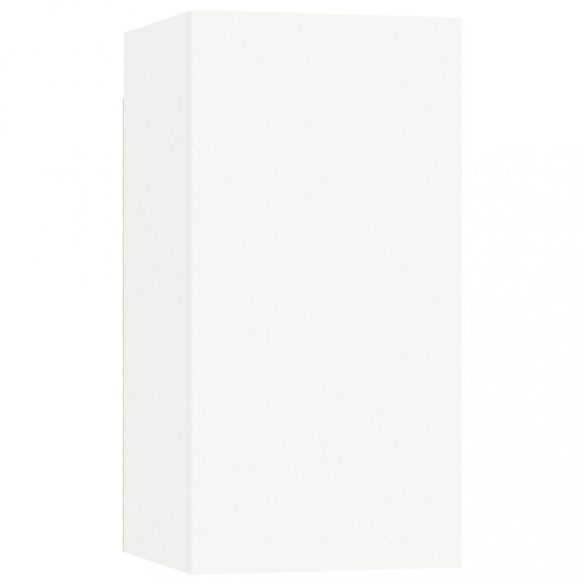 8 részes fehér szerelt fa TV-szekrényszett