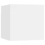 7 részes fehér szerelt fa TV-szekrényszett