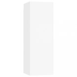 8 részes fehér szerelt fa TV-szekrényszett