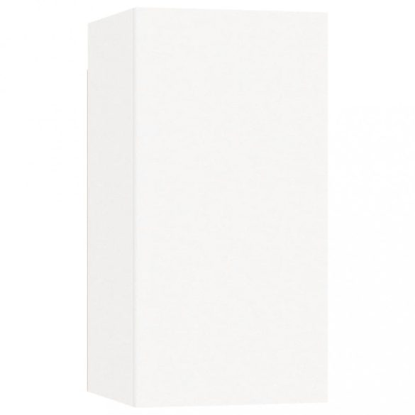 4 részes fehér szerelt fa TV-szekrényszett