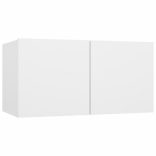 6 részes fehér szerelt fa TV-szekrényszett