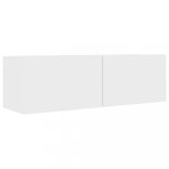 4 részes fehér szerelt fa TV-szekrényszett