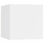 9 részes fehér szerelt fa TV-szekrényszett