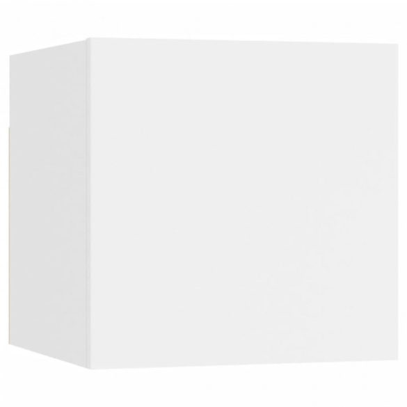 9 részes fehér szerelt fa TV-szekrényszett