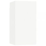 9 részes fehér szerelt fa TV-szekrényszett