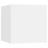 8 db fehér falra szerelhető TV-szekrény 30,5 x 30 x 30 cm