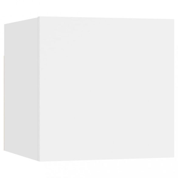 8 db fehér falra szerelhető TV-szekrény 30,5 x 30 x 30 cm