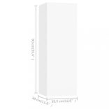 4 db fehér szerelt fa TV-szekrény 30,5 x 30 x 90 cm