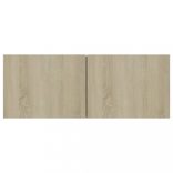 4 db sonoma tölgy színű szerelt fa TV-szekrény 80 x 30 x 30 cm