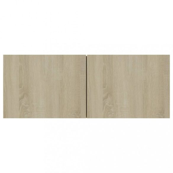 4 db sonoma tölgy színű szerelt fa TV-szekrény 80 x 30 x 30 cm