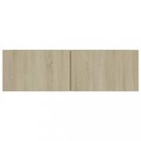 4 db sonoma tölgy színű szerelt fa TV-szekrény 100 x 30 x 30 cm