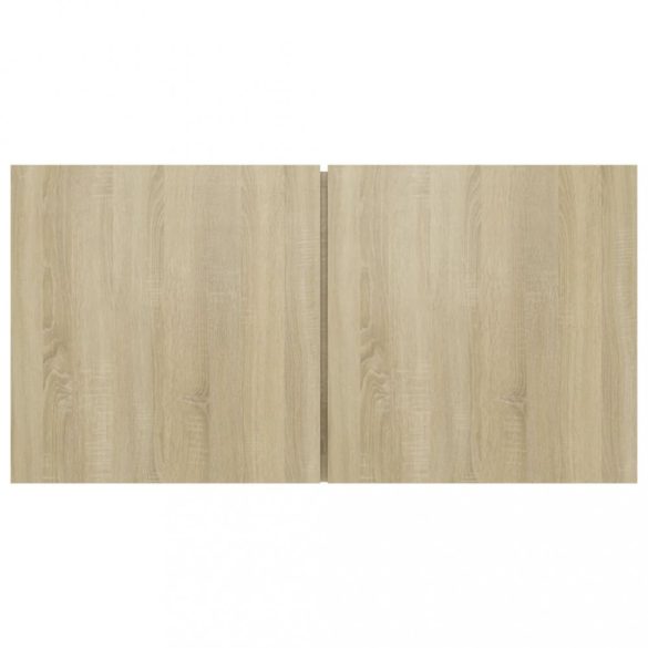 10 részes sonoma tölgy színű szerelt fa TV-szekrényszett