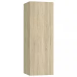 10 részes sonoma tölgy színű szerelt fa TV-szekrényszett