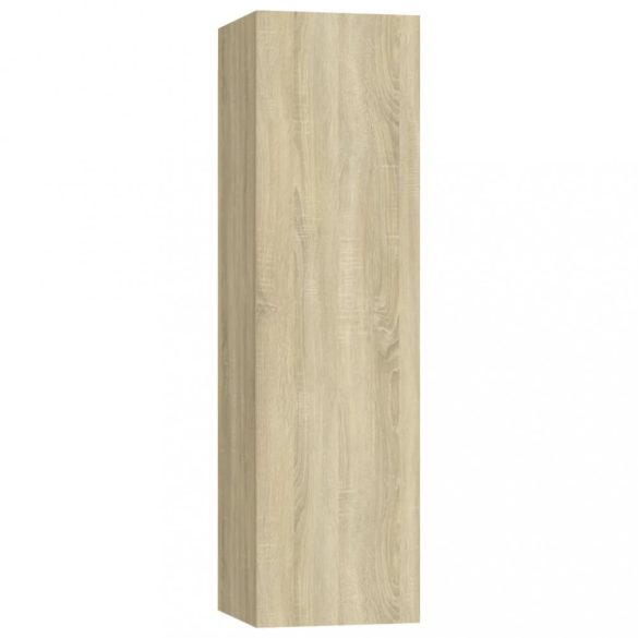 5 részes sonoma tölgy színű szerelt fa TV-szekrényszett