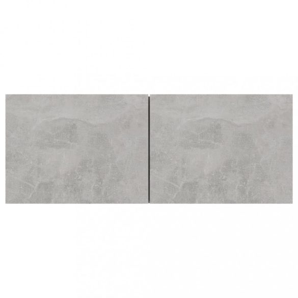 3 db betonszürke szerelt fa TV-szekrény