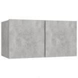 4 részes betonszürke szerelt fa TV-szekrényszett