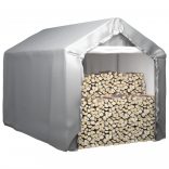 szürke acél tárolósátor 180 x 300 cm