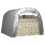 szürke acél tárolósátor 300x300 cm