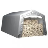 szürke acél tárolósátor 300 x 600 cm