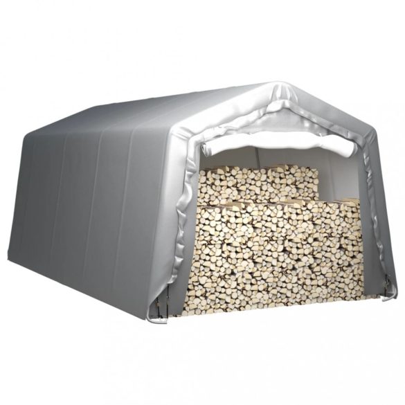 szürke acél tárolósátor 300 x 600 cm