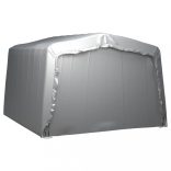 szürke acél tárolósátor 370x370 cm