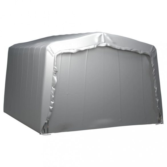 szürke acél tárolósátor 370x370 cm