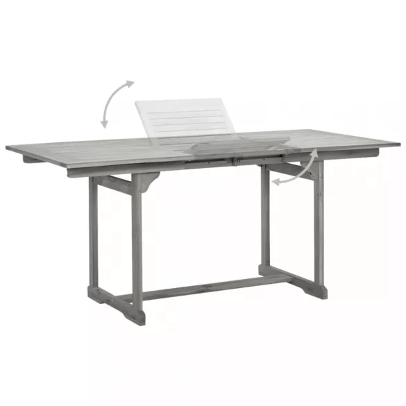 7 részes tömör akácfa kerti étkezőgarnitúra