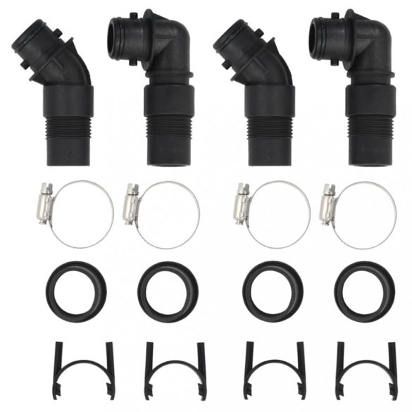 2 db HDPE és alumínium napelemes medencefűtő 75 x 75 x 36 cm