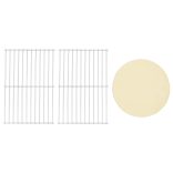 fekete 3 az 1-ben kültéri pizza- és grillsütő