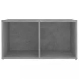 2 db betonszürke szerelt fa TV-szekrény 72 x 35 x 36,5 cm