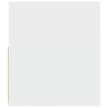 2 db fehér éjjeliszekrény LED-del 60 x 35 x 40 cm