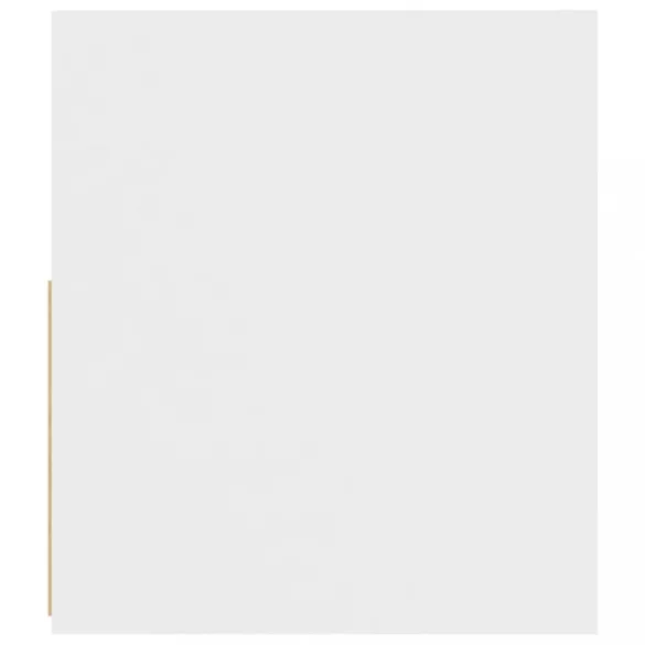 2 db fehér éjjeliszekrény LED-del 60 x 35 x 40 cm