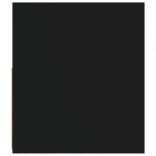 2 db fekete éjjeliszekrény LED-del 60 x 35 x 40 cm