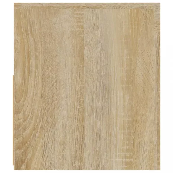 2 db füstös tölgy színű éjjeliszekrény LED-del 60 x 35 x 40 cm