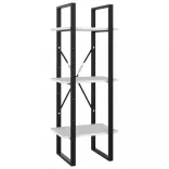 5 szintes fehér szerelt fa könyvszekrény 40 x 30 x 175 cm