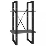 5 szintes szürke szerelt fa könyvszekrény 40 x 30 x 175 cm