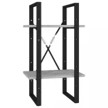 5 szintes betonszürke szerelt fa könyvszekrény 40 x 30 x 175 cm