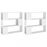 fehér térelválasztó könyvszekrény 100 x 24 x 188 cm