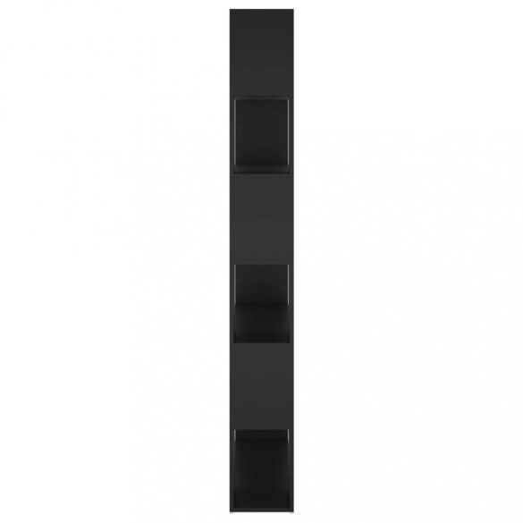 fekete térelválasztó könyvszekrény 100 x 24 x 188 cm
