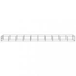 fekete acél kutyakennel 10 m²