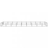 fekete acél kutyakennel 18 m²