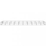 fekete acél kutyakennel 20 m²