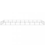 ezüstszínű acél kutyakennel 27 m²