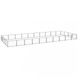 fekete acél kutyakennel 40 m²