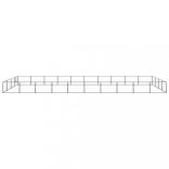 fekete acél kutyakennel 40 m²