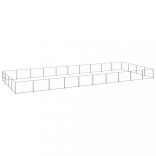 ezüstszínű acél kutyakennel 40 m²