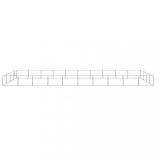 ezüstszínű acél kutyakennel 40 m²