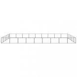 fekete acél kutyakennel 45 m²