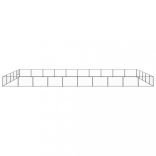 fekete acél kutyakennel 50 m²